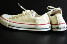 画像2: 90s USA製 CONVARSEコンバース ALL STARオールスター Low 生成り 7.5 (2)