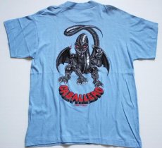 画像1: デッドストック★80s POWELLパウエル CABALLEROキャバレロ コットンTシャツ 水色 L (1)