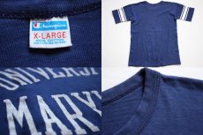 画像3: 70s USA製 Championチャンピオン フットボールTシャツ 紺 XL (3)