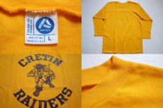 画像3: 70s USA製 ARTEX 海賊 フットボールTシャツ 黄 L (3)