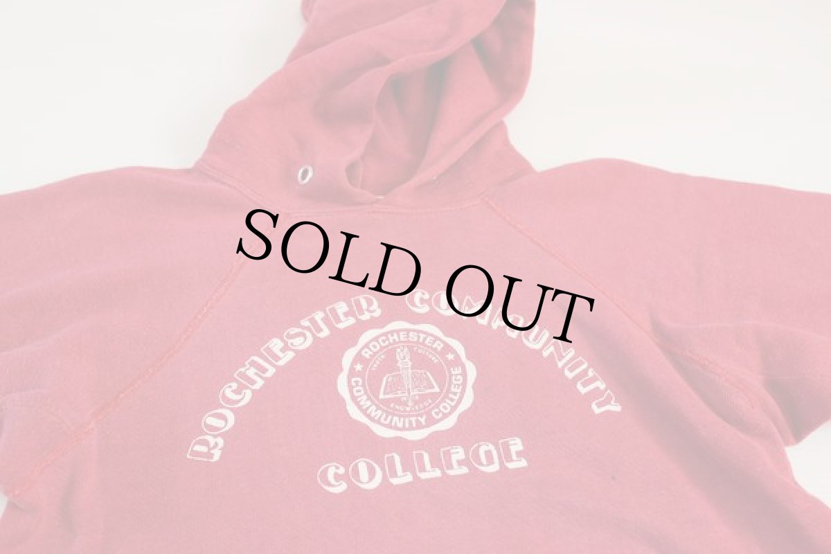 画像2: 70s USA製 Championチャンピオン スウェットパーカー 赤 M (2)