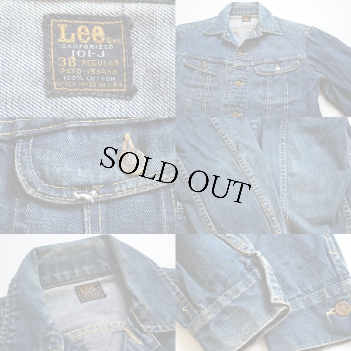 画像3: 70s USA製 Leeリー 101-J デニムジャケット 38R (3)
