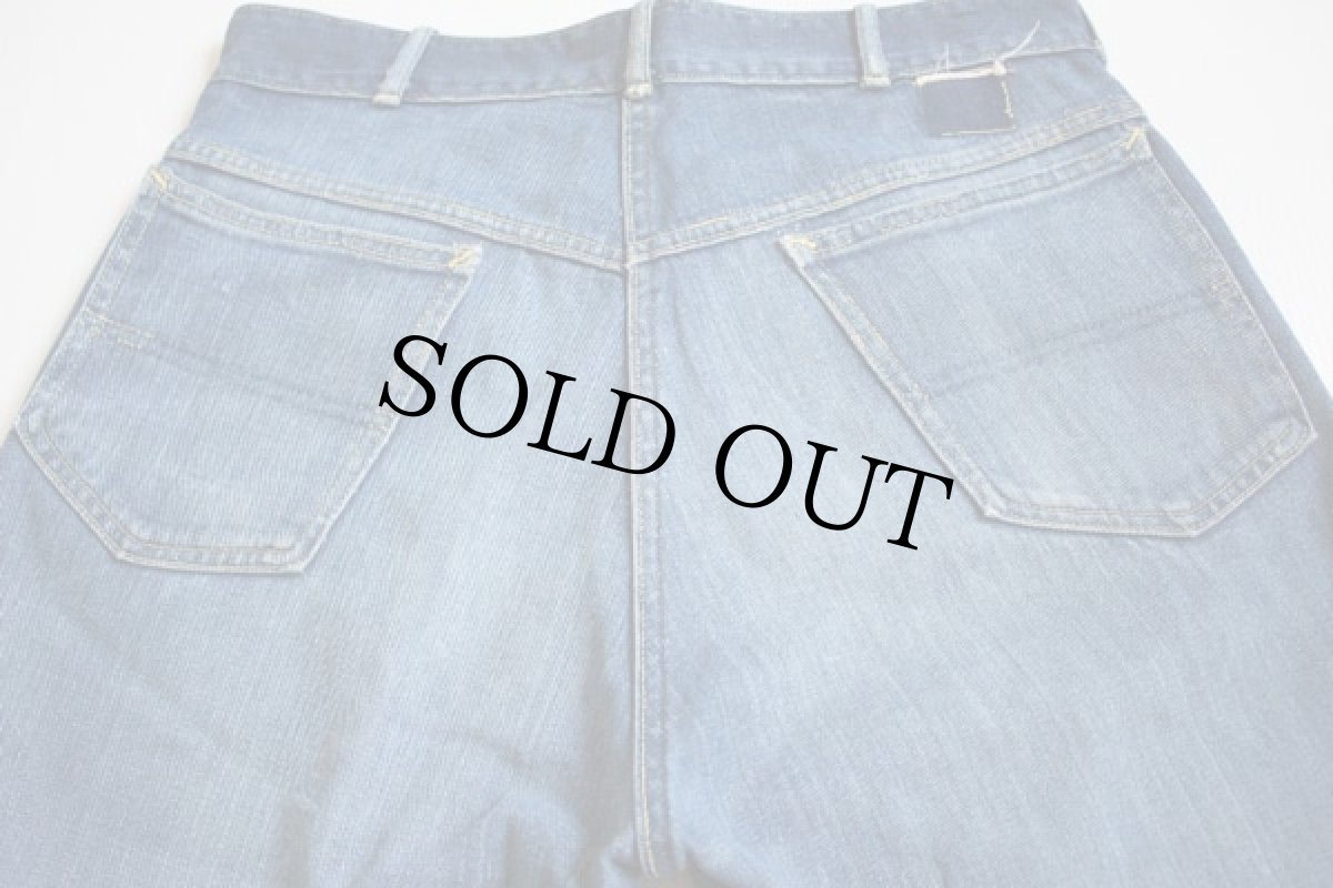 画像3: 50s ROUND HOUSEラウンドハウス インディゴ デニムパンツ w32 (3)