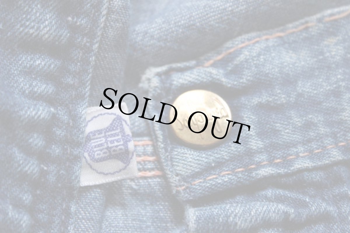 画像3: 50s BLUE BELL インディゴ デニム ペインターパンツ w36 (3)