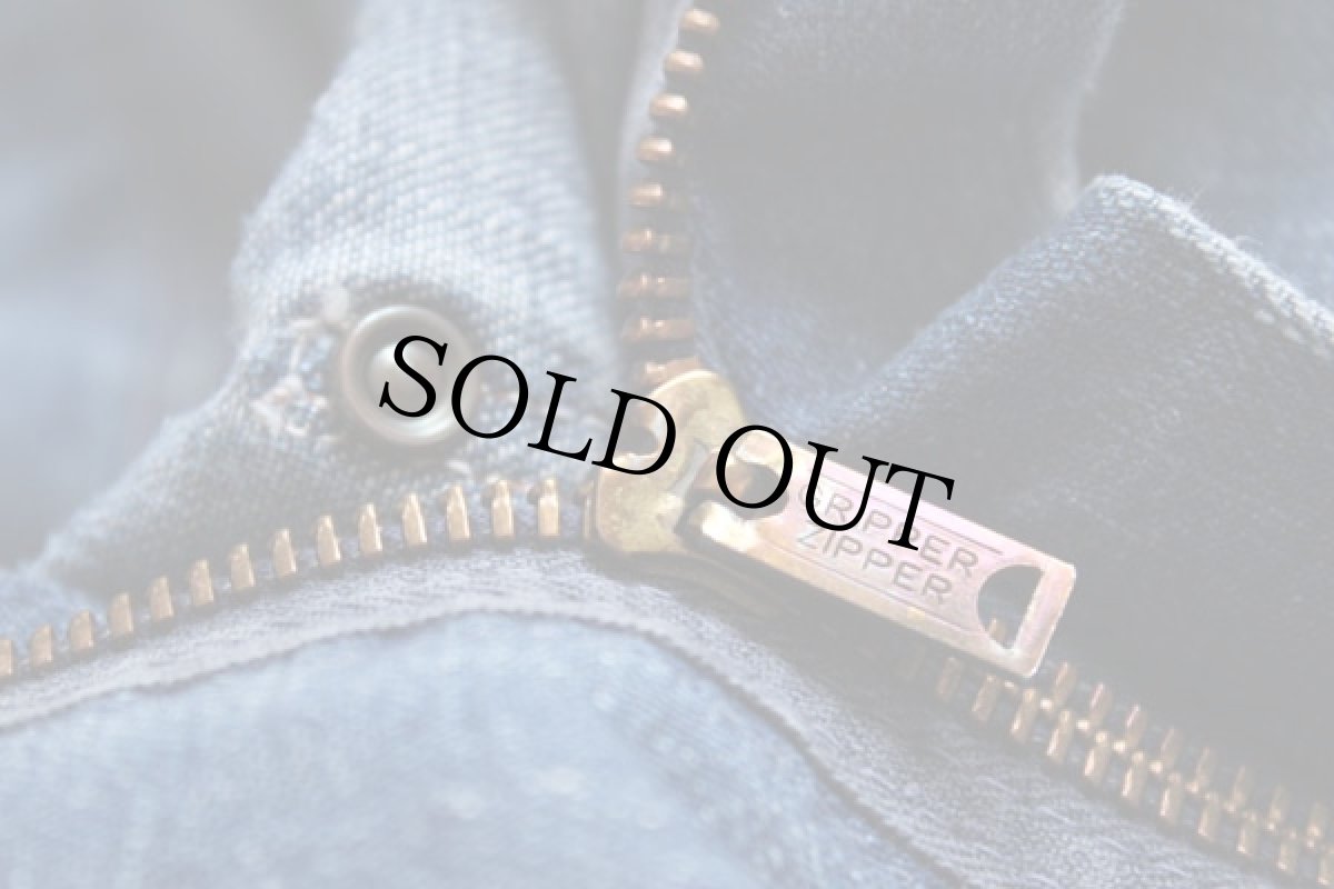 画像4: 50s BLUE BELL インディゴ デニム ペインターパンツ w36 (4)