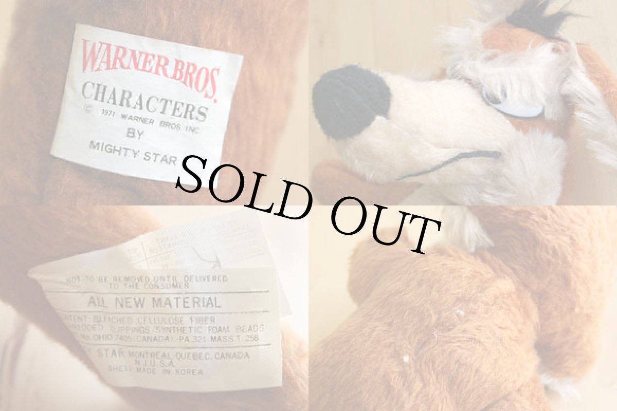 画像2: 70s WARNER BROS LOONEY TUNES ワイリーコヨーテ ドール★ぬいぐるみ (2)