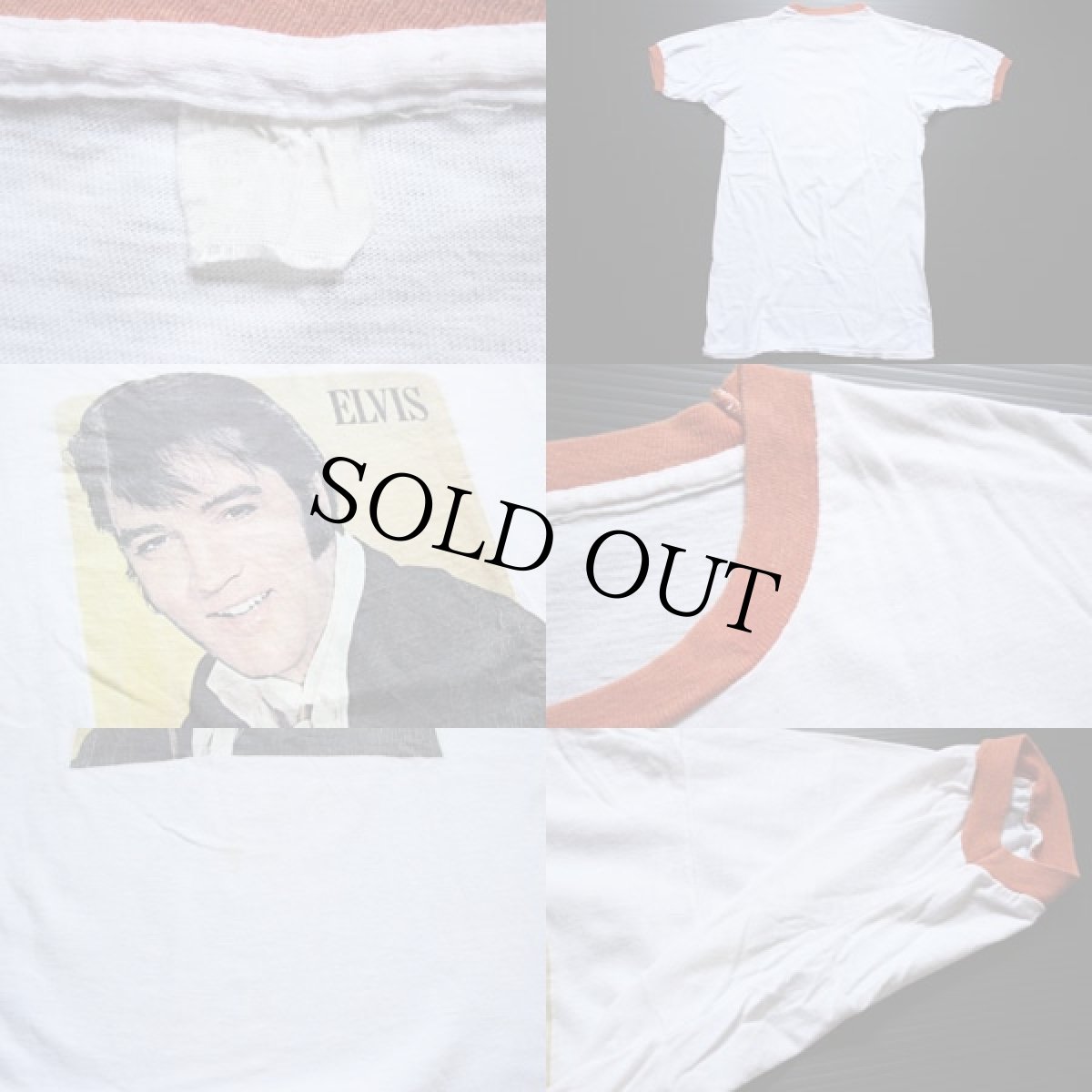 画像3: 70s ELVIS エルビス プレスリー アイロンプリント リンガーTシャツ (3)