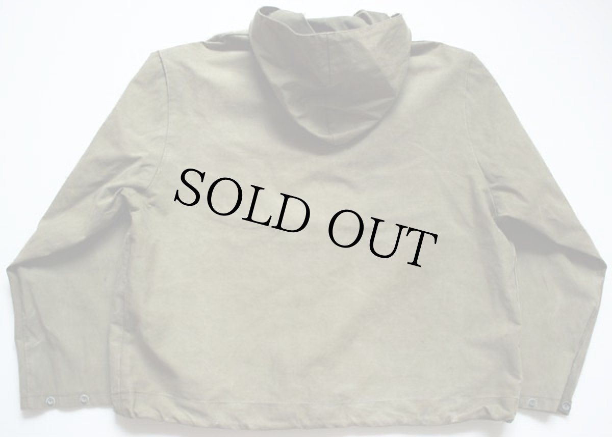 画像2: 40s 米軍 U.S.NAVY N-2 フックタイプ デッキ レインパーカー オリーブドラブ M (2)