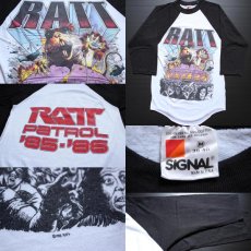 画像3: 80s USA製 RATT PATROL PATROL '85-'86 七分袖 ラグラン バンドTシャツ M (3)