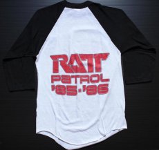 画像2: 80s USA製 RATT PATROL PATROL '85-'86 七分袖 ラグラン バンドTシャツ M (2)