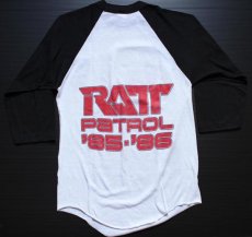 画像2: 80s USA製 RATT PATROL PATROL '85-'86 ラグラン 七分袖 バンドTシャツ M (2)