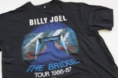 画像1: 80s USA製 Hanes BILLY JOELビリージョエル ツアー コットンTシャツ 黒 XL (1)