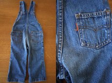 画像2: 70s Levi'sリーバイス デニム オーバーオール キッズ (2)