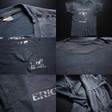 画像3: 80s USA製 ERIC CLAPTONエリッククラプトン 1982ツアー コットンTシャツ 墨黒 L (3)