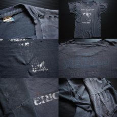 画像3: 80s USA製 ERIC CLAPTONエリッククラプトン 1982ツアー コットンTシャツ 炭黒 L (3)