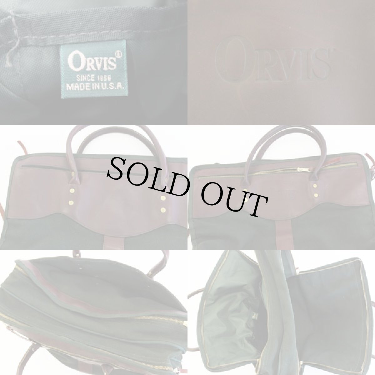 画像3: 90s USA製 ORVISオービス キャンバス×レザー 2WAY ショルダーバッグ (3)