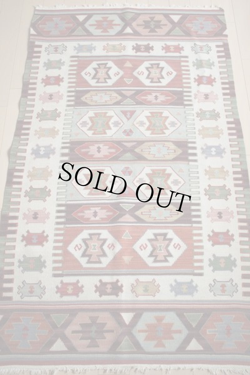 画像2: ビンテージ ラグ マット (2)