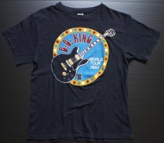 画像2: 80s USA製 Hanes B.B. KING WORLD TOUR 1980 コットン バンドTシャツ 黒 M (2)