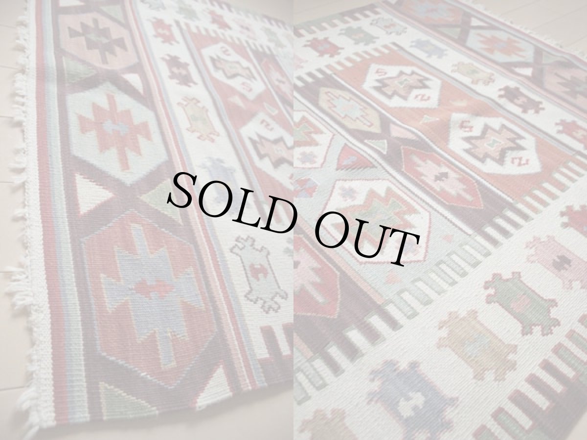 画像3: ビンテージ ラグ マット (3)