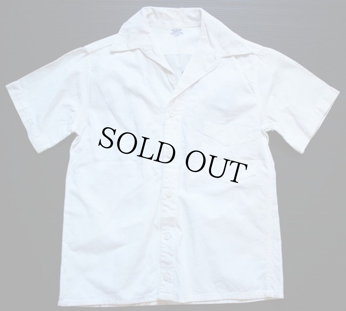 画像2: 30s WORTH チェーン刺繍 半袖シャツ 34★40s (2)