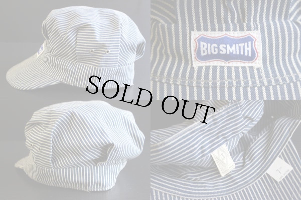 画像3: 70s BIG SMITHビッグスミス ヒッコリーワークキャップ 61cm (3)