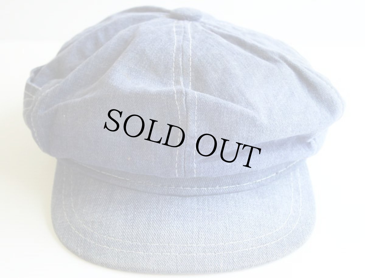 画像2: 80s UNKNOWN サルファ デニム キャスケット (2)