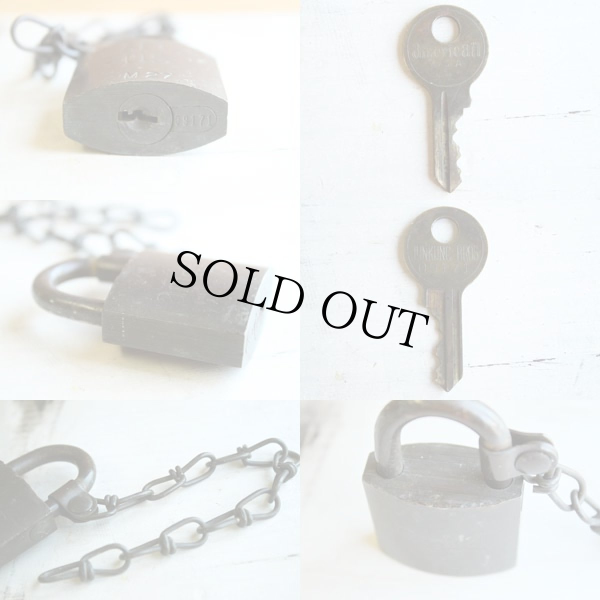 画像3: ビンテージ パドロック 鍵付き (3)