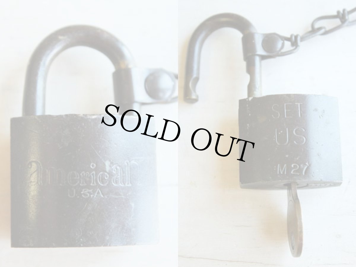 画像2: ビンテージ パドロック 鍵付き (2)