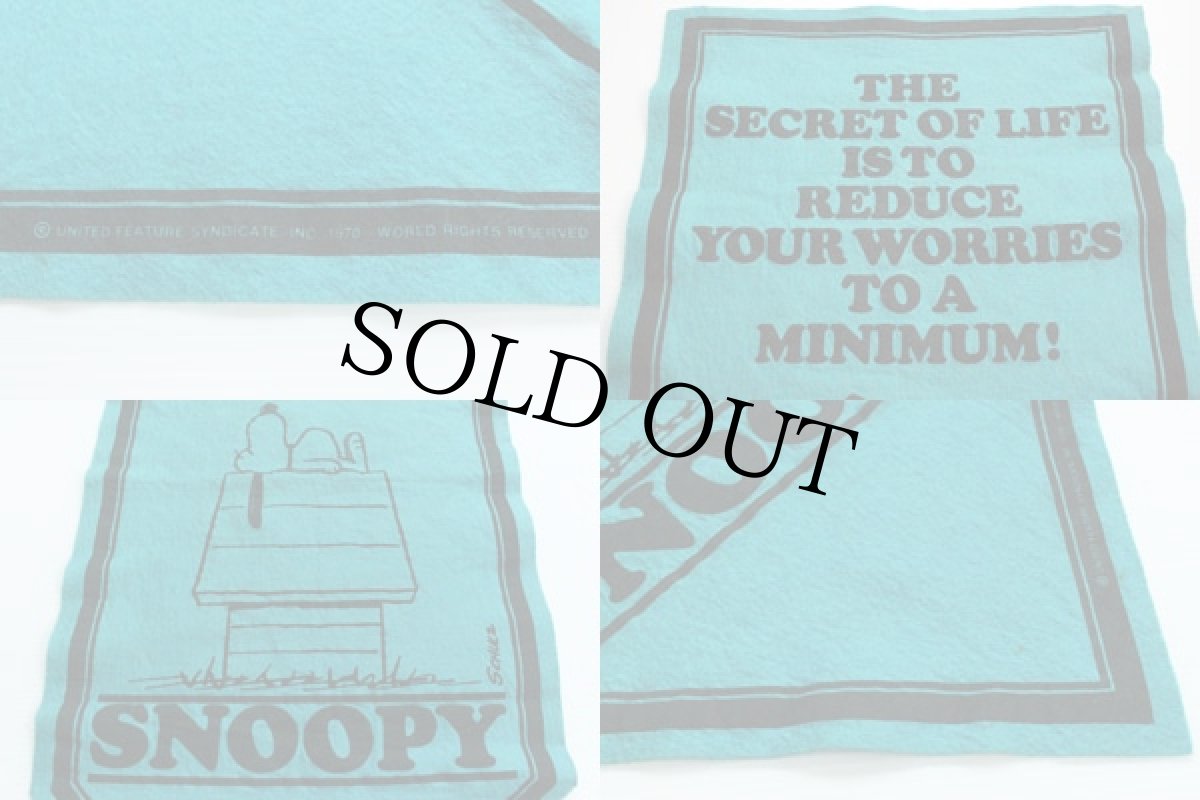 画像3: 70s PEANUTS SNOOPY スヌーピー フェルト ペナント (3)