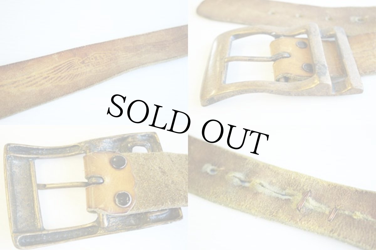 画像3: 70s HARLEY-DAVIDSONハーレー ダビッドソン 型押し レザーベルト 茶 (3)