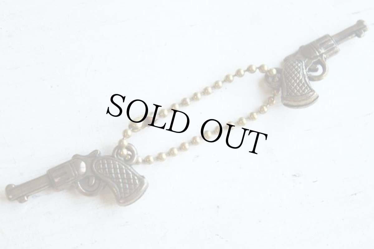 画像2: ビンテージ リボルバー キーホルダー★キーチェーン 2丁拳銃 ピストル (2)