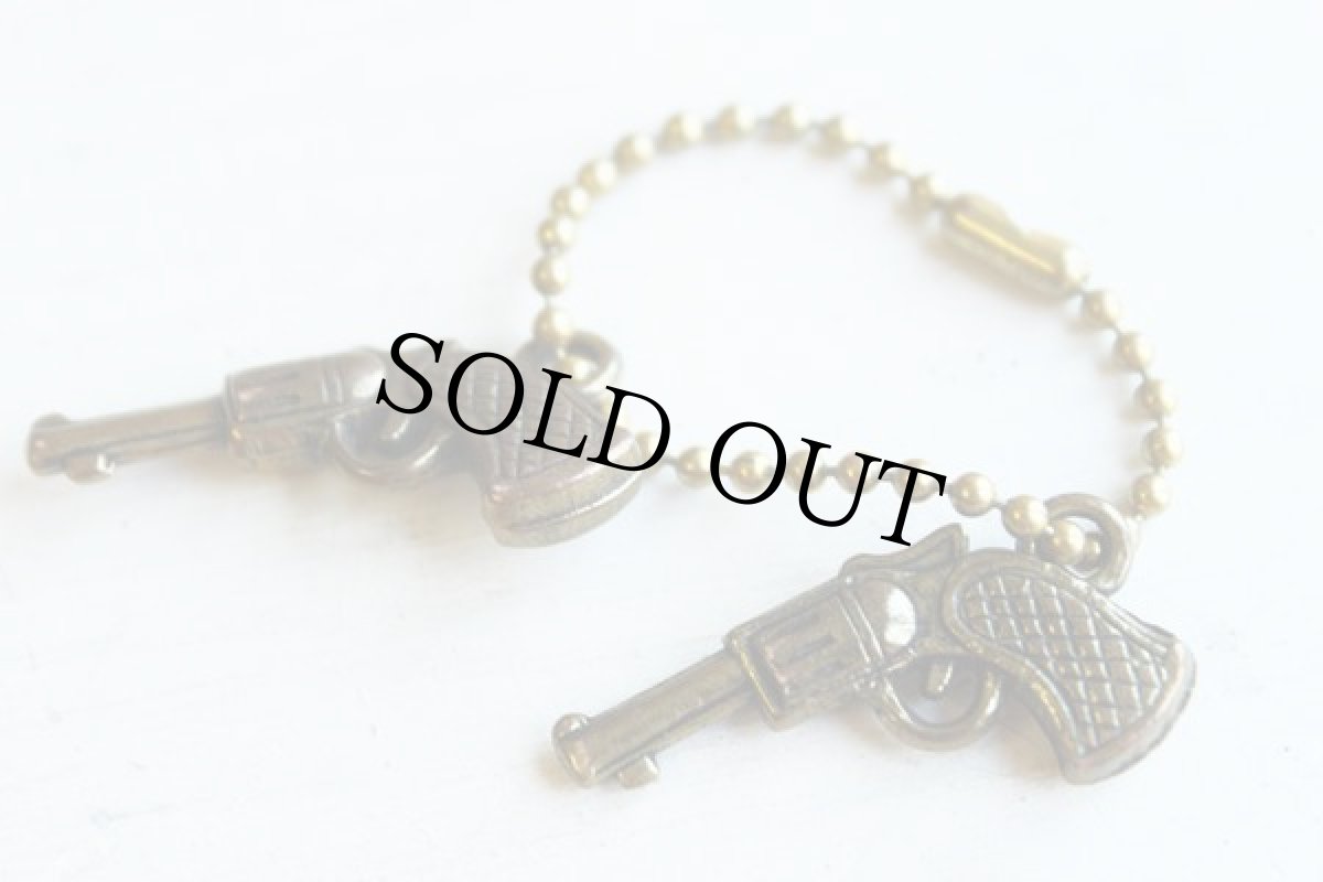 画像3: ビンテージ リボルバー キーホルダー★キーチェーン 2丁拳銃 ピストル (3)