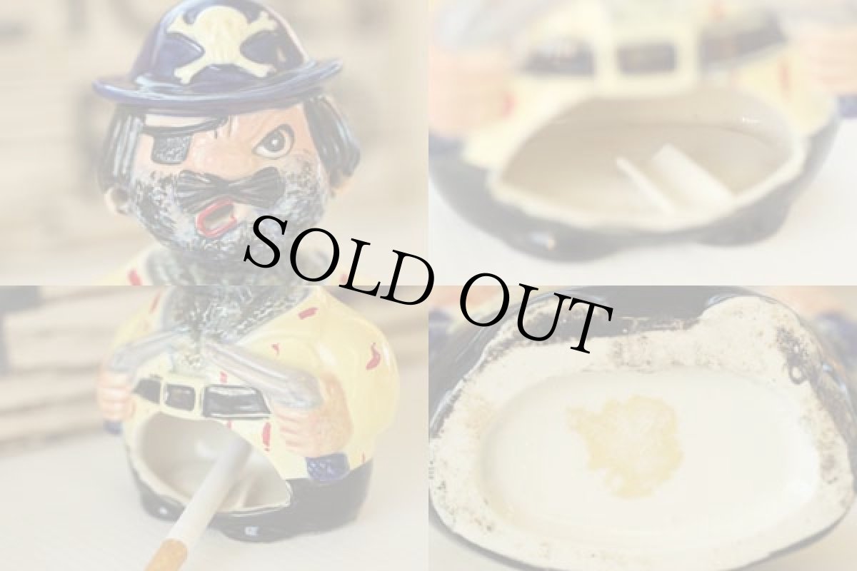 画像3: ビンテージ 海賊 陶器 アッシュトレイ★灰皿 (3)