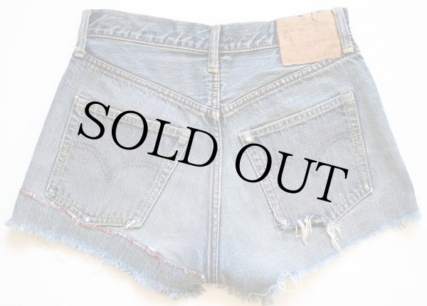 60s USA製 LEVI'Sリーバイス 501 BIGE カットオフ デニム