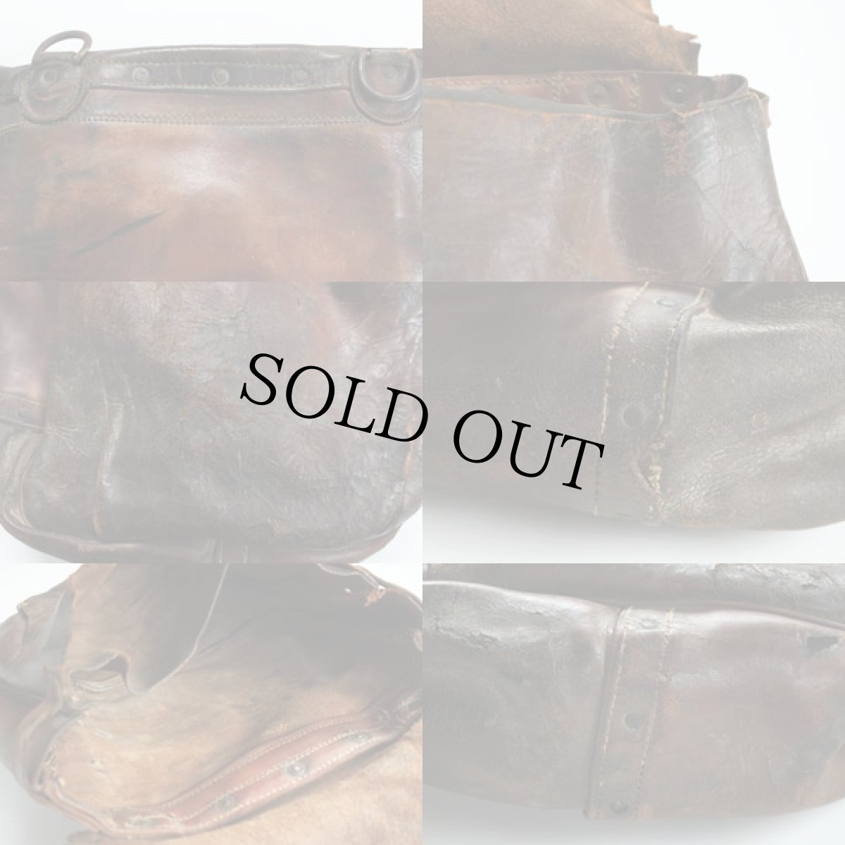 画像3: ビンテージ レザー USメールバッグ (3)