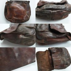 画像2: ビンテージ レザー USメールバッグ (2)
