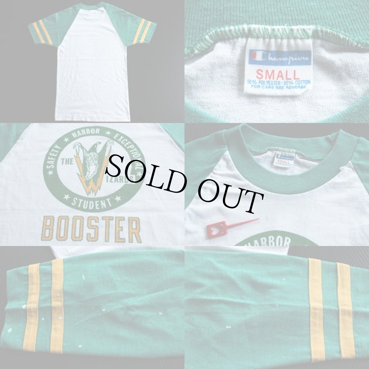 画像3: 70s USA製 Championチャンピオン 染み込みプリント Tシャツ S (3)