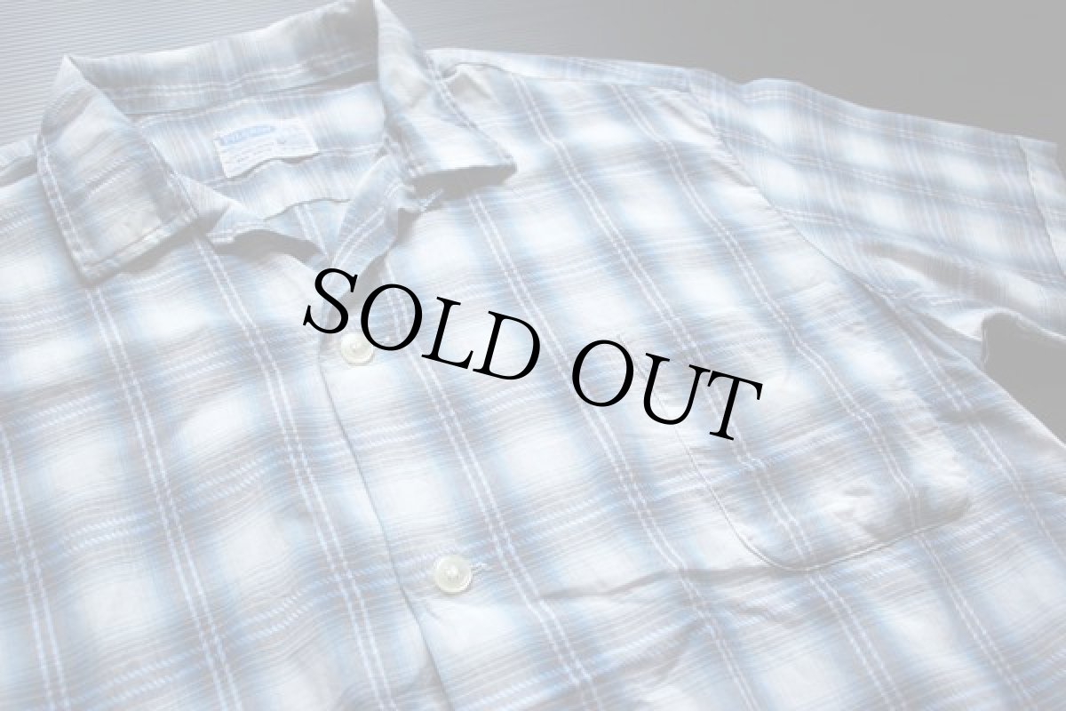 画像2: 60s SEARS PILGRIMピルグリム オンブレチェック 半袖シャツ L (2)