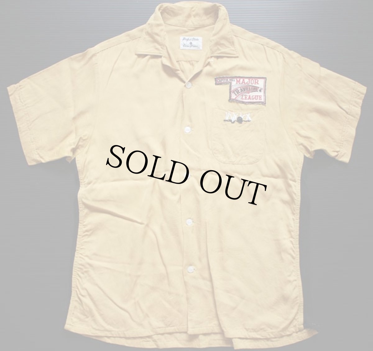 画像2: 50s Crown Prince チェーン刺繍 レーヨン ボウリングシャツ L (2)