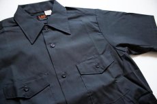 画像2: デッドストック★70s Leeリー 半袖 ワークシャツ チャコールグレー 14 (2)