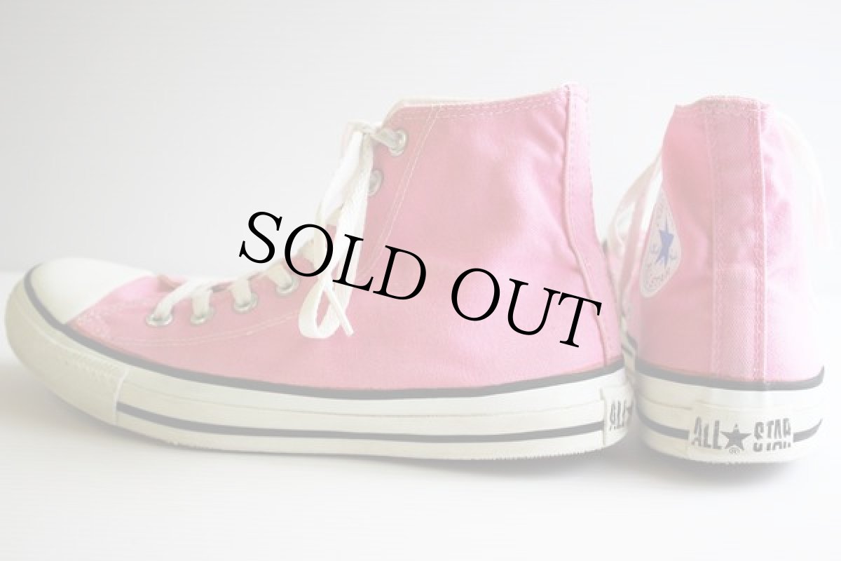 画像2: 90s USA製 CONVARSEコンバース ALL STARオールスター HI ピンク 7.5 (2)