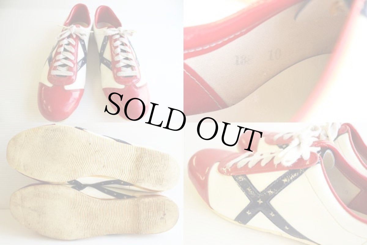 画像3: 70's ZIP STAR ボウリングシューズ10★星条旗 (3)