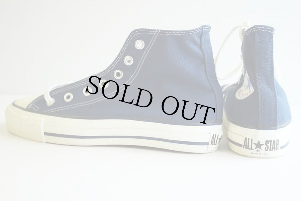 画像2: デッドストック★90s USA製 CONVARSEコンバース ALL STARオールスター HI 紺 6 (2)