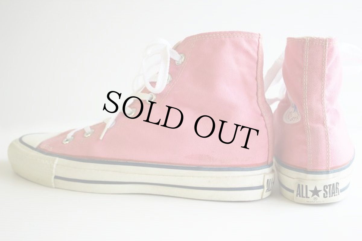 画像2: 80s USA製 CONVARSEコンバース ALL STARオールスター HI ピンク 6.5 (2)