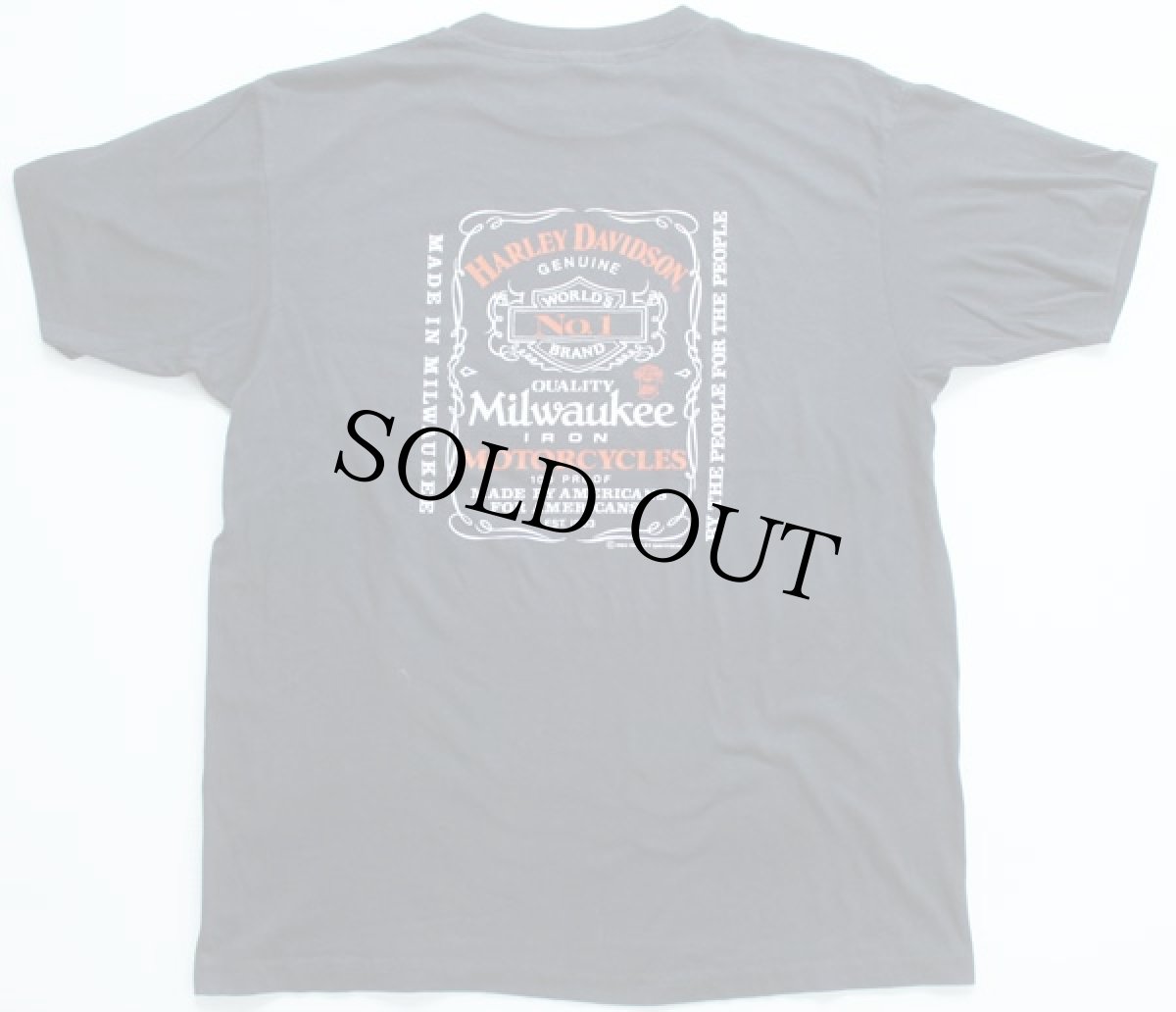 画像2: 80s USA製 HARLEY-DAVIDSON ハーレー ダビッドソン Tシャツ XL★ジャックダニエル (2)
