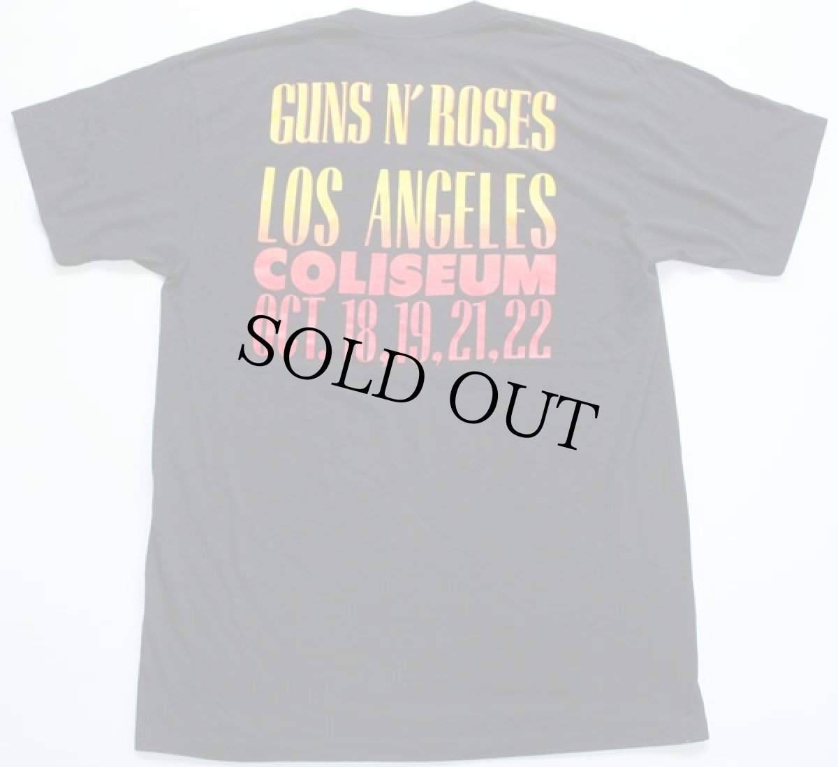 画像2: 80s USA製 GUNS N' ROSESガンズアンドローゼズ バンドTシャツ 黒 XL (2)