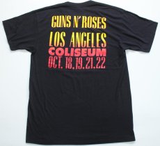 画像2: 80s USA製 GUNS N' ROSESガンズアンドローゼズ バンドTシャツ 黒 XL (2)