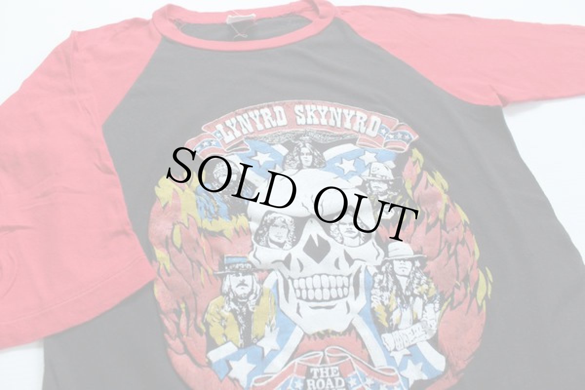 画像2: 80s LYNYRD SKYNYRD 七分袖 ラグラン バンドTシャツ M (2)