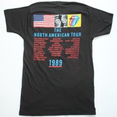 画像2: 80s USA製 The Rolling Stonesローリングストーンズ THE NORTH AMERICAN TOUR 1989 コットン バンドTシャツ L (2)