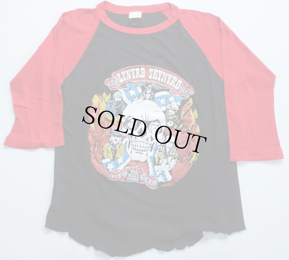 画像1: 80s LYNYRD SKYNYRD 七分袖 ラグラン バンドTシャツ M (1)